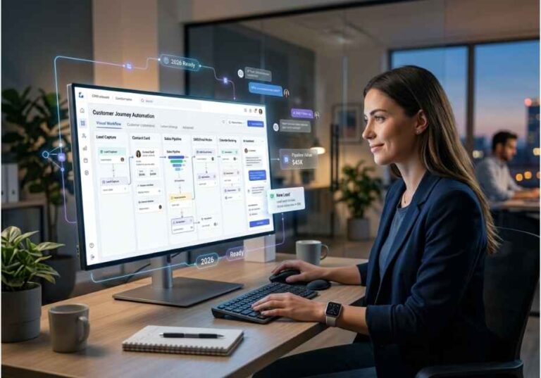 GoHighLevel CRM automation dashboard for beginners 2026