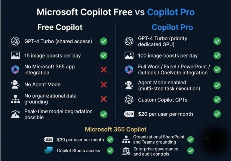 Different Copilot Types Microsoft Copilot vs Copilot Pro: What's Actually Different in 2026?
