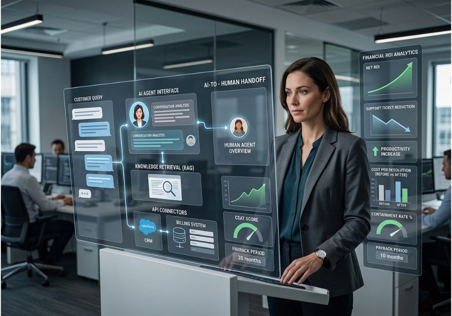 AI customer support ROI analytics dashboard
