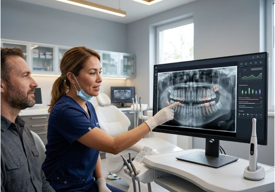 AI dental imaging patient education consultation