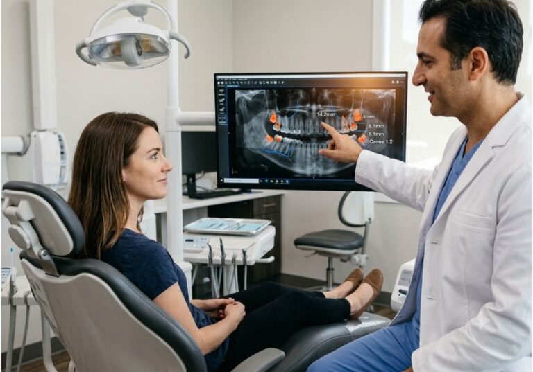 AI dental imaging consultation with X-ray analysis